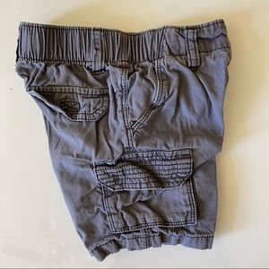 Boy Gray Cargo Shorts 3t